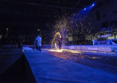 Egyedi tűzzsonglőr előadás és beltéri pirotechnika - Budapest SYMA csarnok